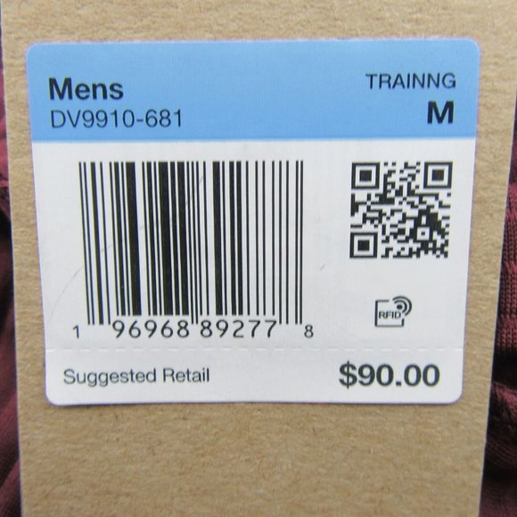 Nike Pro Dri-FIT Fleece Fitness Pants Men's Size Medium Maroon Black NEW - Picture 12 of 13